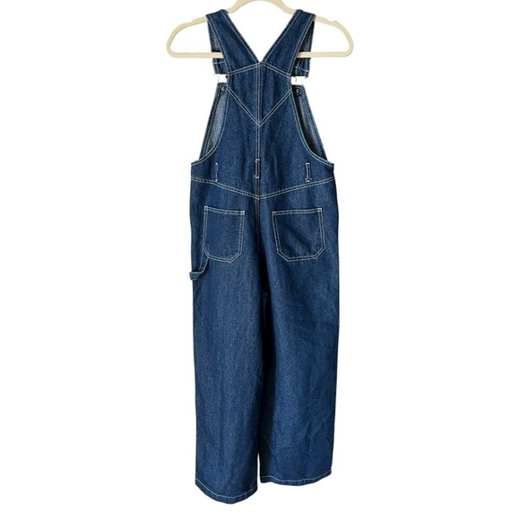 Vintage Y2K Kids Size 12 Looney Tunes Tweety Bird Blue Glitter Denim Overalls - Picture 4 of 10